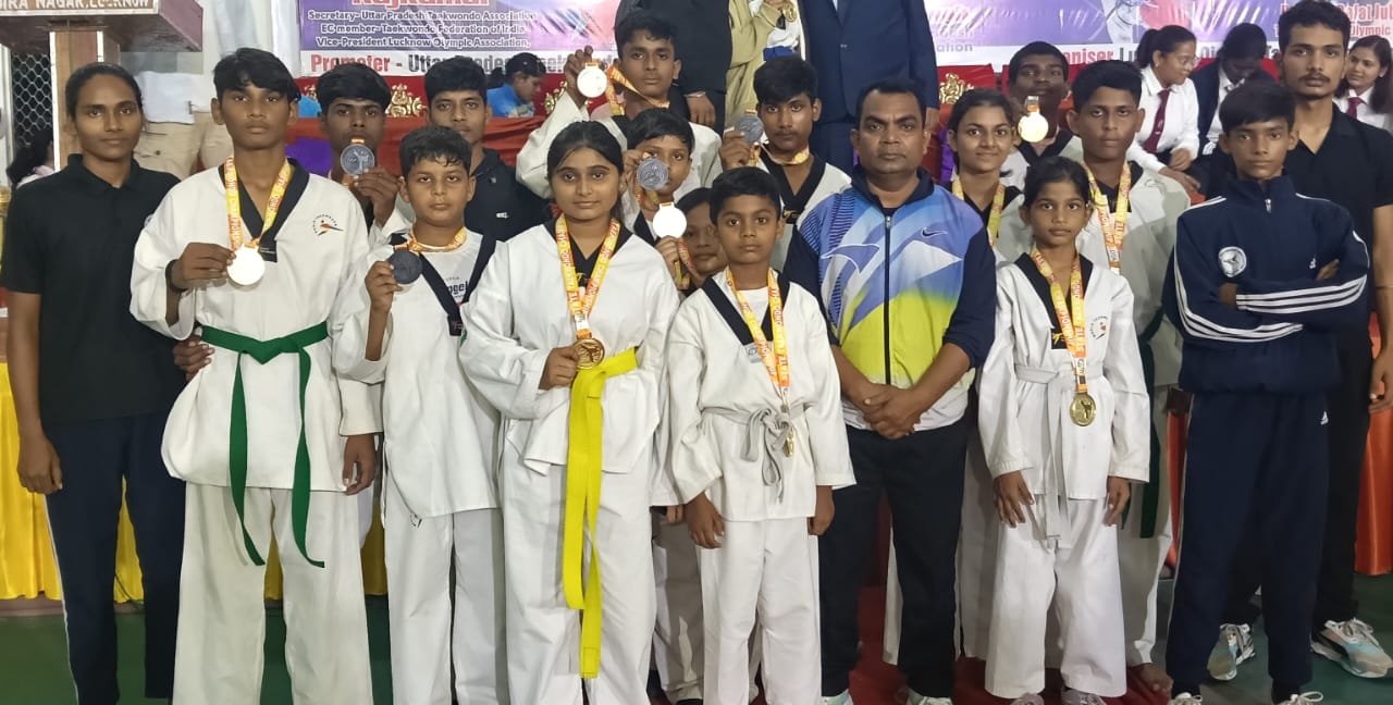राज्यस्तरीय ताइक्वांडो प्रतियोगिता में गाजीपुर के खिलाड़ियों का बजा डंका
