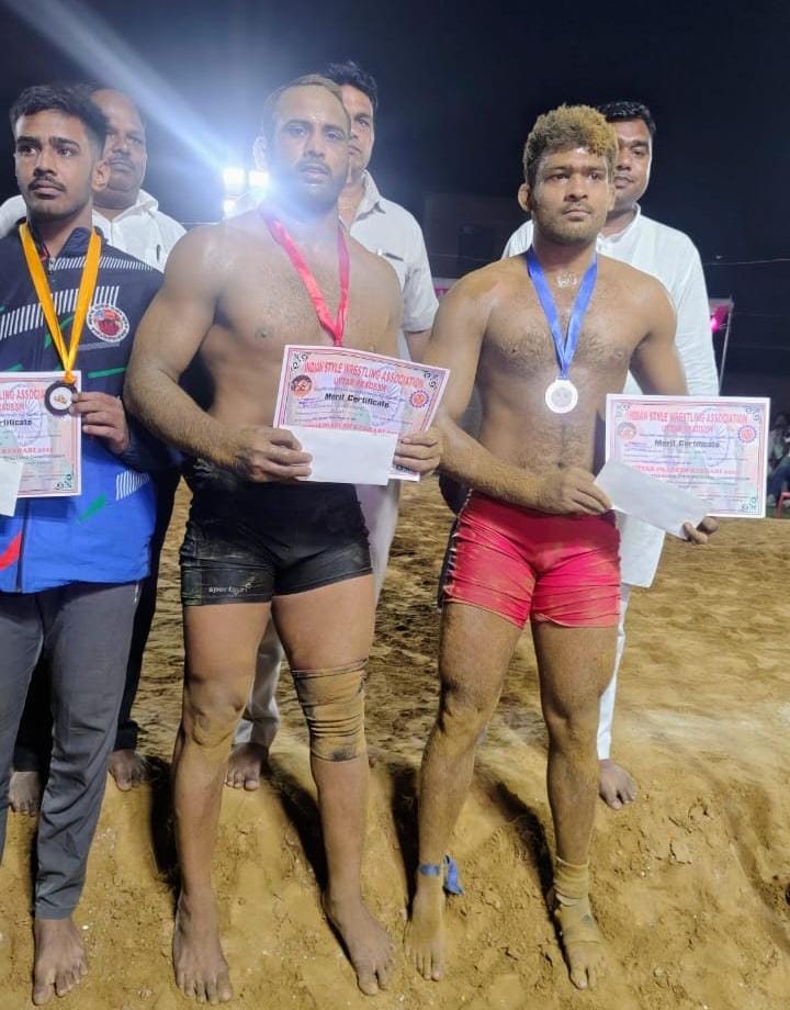 उदयवीर पहलवान का  सीनियर नेशनल महाराष्ट्र में चयन