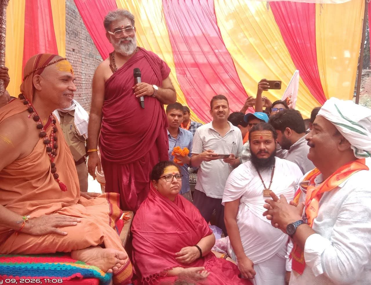 सैदपुर पहुँची स्वामी अविमुक्तेश्वरानंद की 81 दिवसीय 'गोविष्टि यात्रा', सरकार पर जमकर साधा निशाना