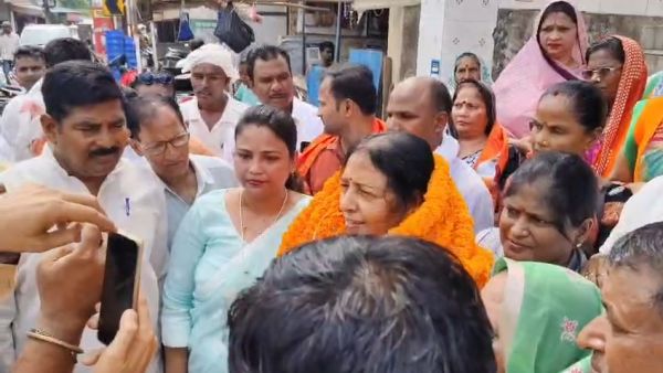 सैदपुर में भाजपा महिला मोर्चा की नवनियुक्त प्रदेश अध्यक्ष सरोज कुशवाहा का भव्य स्वागत